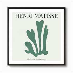 Green Leaf 02- Henri Matisse Póster