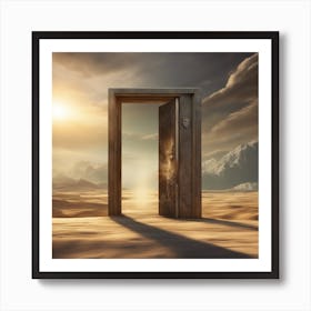 Open Door In The Desert Art Print