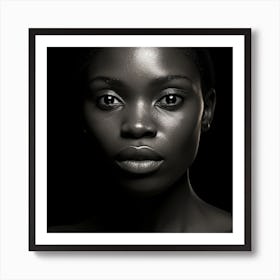 Portrait Of African Woman Art Print