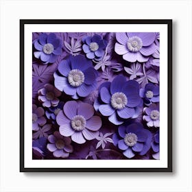 Paper Flowers 5 Art Print