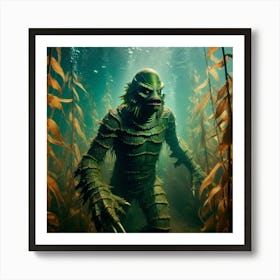 Creature From The Black Lagoon 1 Art Print