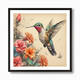 Hummingbird 58 Art Print