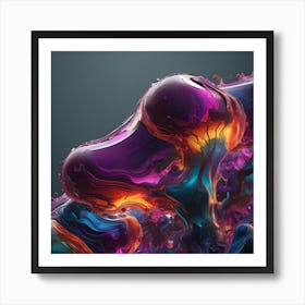 Abstract Abstract Painting studio lighting is designed for the next Celestial Art Print