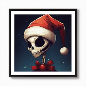 Merry Christmas! Christmas skeleton 1 Art Print