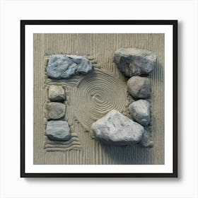 Zen Sand Art Art Print