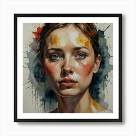 Portrait Of A Girl Art Print