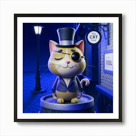 A 3d Render Of A Cat With A Top Hat And Jsnovkkmtl Sk3qwpi0uwq S8lssjejth6ugumvqfqr5a Affiche