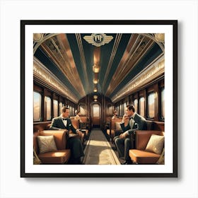 Twilight Train Art Print