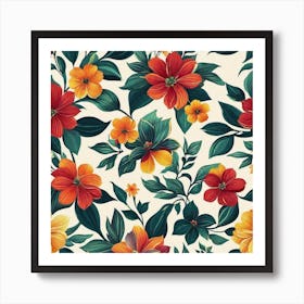 Floral Pattern 1 Art Print