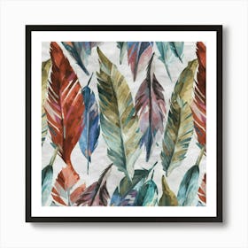 Feathers Ornate 1 Art Print