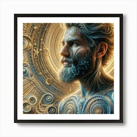 Psychedelic Man 1 Art Print