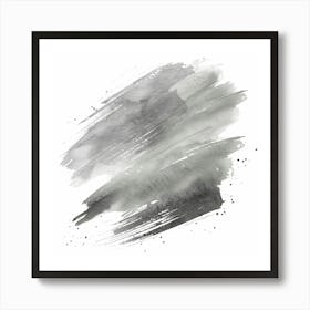 Abstract Watercolor Brush Strokes Art Print