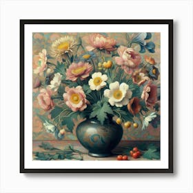 Flowers In A Vase 5 Art Print