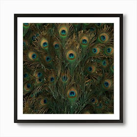 Peacock Feathers 9 Art Print