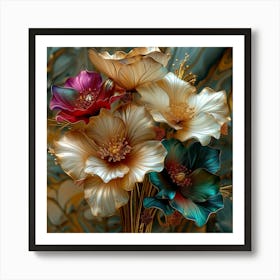 Flowers In A Vase 5 Art Print