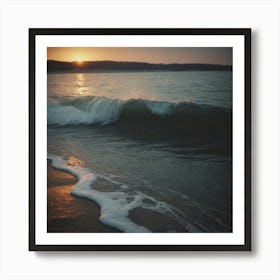 Sunset At The Beach Art Print