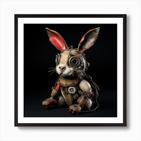 Steampunk Rabbit Art Print