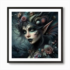 Sassy Elf Art Print