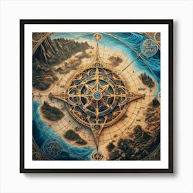 Compass Art Print