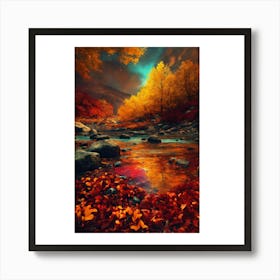 Autumn River 2 Art Print