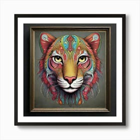 Tiger Head Art Print