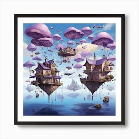 Fairytale City Art Print