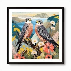 Bird In Nature Falcon 2 Art Print