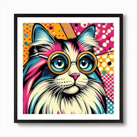 Pop Cat 3 Art Print