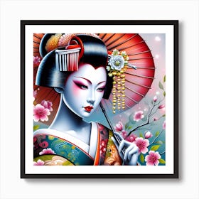 Geisha 13 Art Print