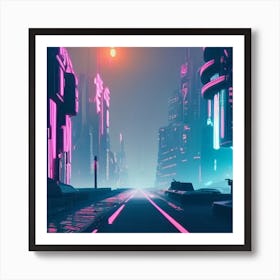 Futuristic City Art Print