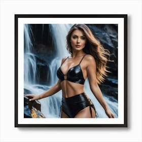 Sexy Woman In Bikini dgh Art Print