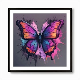 Butterfly Painting 294 Art Print