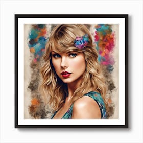 Taylor Swift ( Bohemian Design ) Art Print