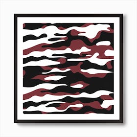 Camouflage Pattern Art, pattern, tile 3 Art Print