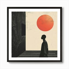 Man Looking At The Sun Art Print