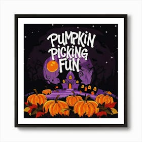 Happy halloween Illustration Spooky Horror devi background10 (3) Art Print