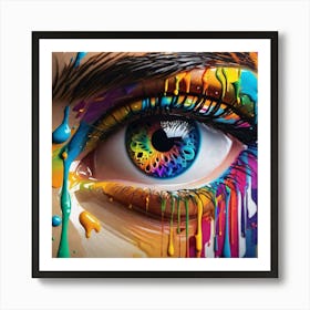 Colorful Eye 7 Art Print