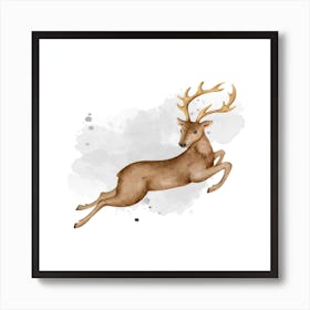 Deer Illustration Art Print