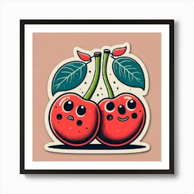 Cherry Couple 3 Art Print