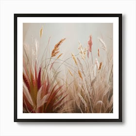 Abstract Of Grasses Art Print