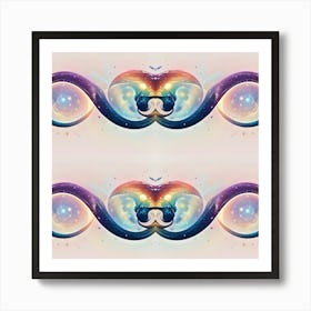 Psychedelic Swirls of Life Art Print