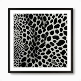 Black And White Leopard Print Art Print