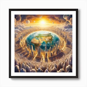 Earth And Its People Art Print