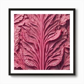 Red Cabbage Leaf Art Print