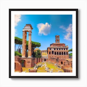 Roman Ruins In Rome 1 Affiche