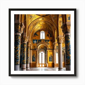 Interior Of A Church Art Print