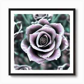 Purple Roses Art Print