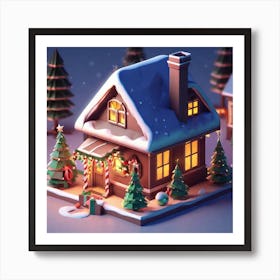 Christmas House 102 Art Print