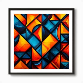 Geometric Patterns, Bold Colors Art Print