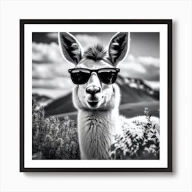 Llama In Sunglasses 5 Art Print